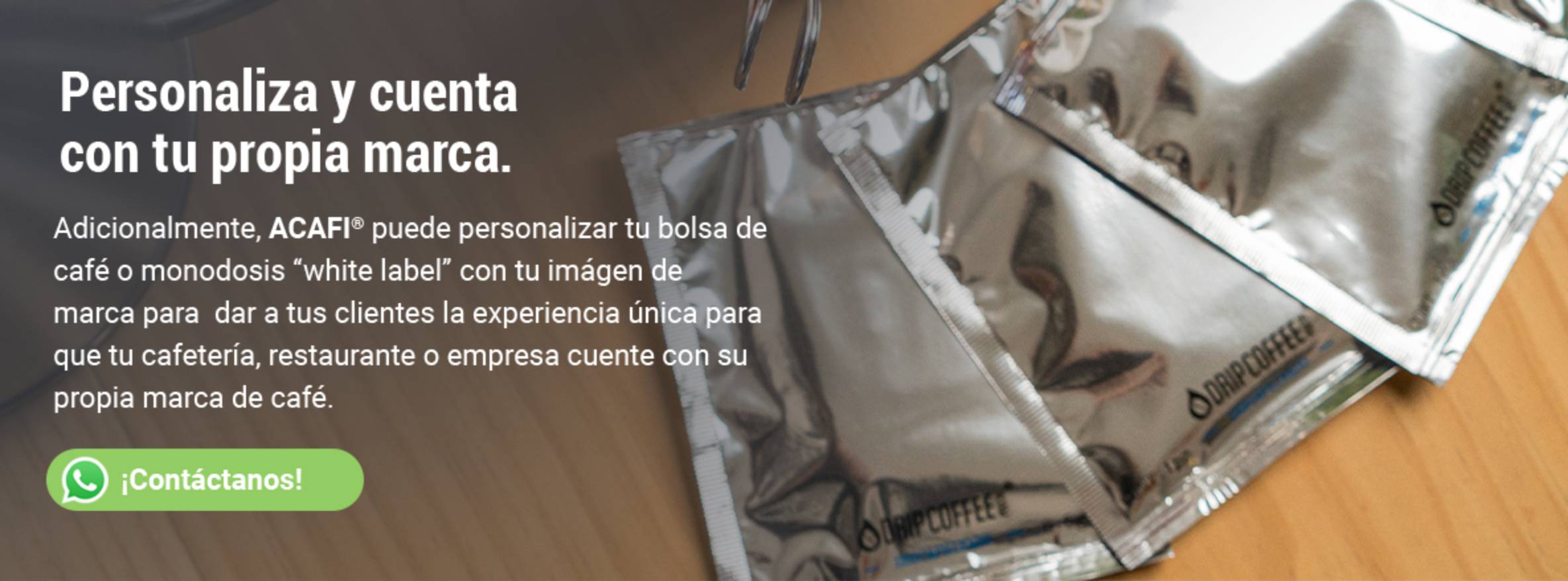 Banner envasado personalizado